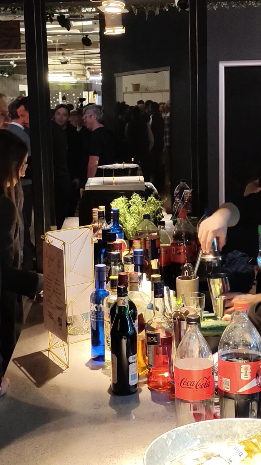 Barra Moonshine en evento corporativo